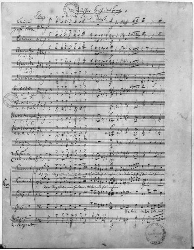 Ms.316、スリー・リーダー、オーパス65、ナンバー3、男性合唱団用、1847 作： Robert Schumann